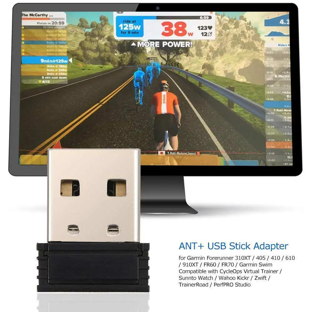 Ingelon USB ANT Stick гаджеты ANT+ USB адаптер ключ портативный мини гаджет для Garmin zwift onelap wahoo Велоспорт Фитнес-устройства