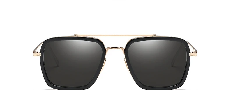 Мужские солнцезащитные очки в стиле стимпанк, Tony Stark Matsuda, Ретро стиль, Ретро стиль, квадратные солнцезащитные очки, UV400 Oculos 5170T