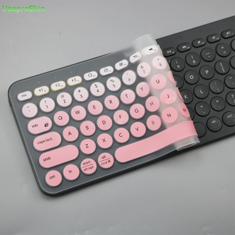 로지텍 K380 K 380 블루투스 키보드 멀티 장치 기계식 스킨 프로텍터 실리콘 키보드 커버 보호 필름