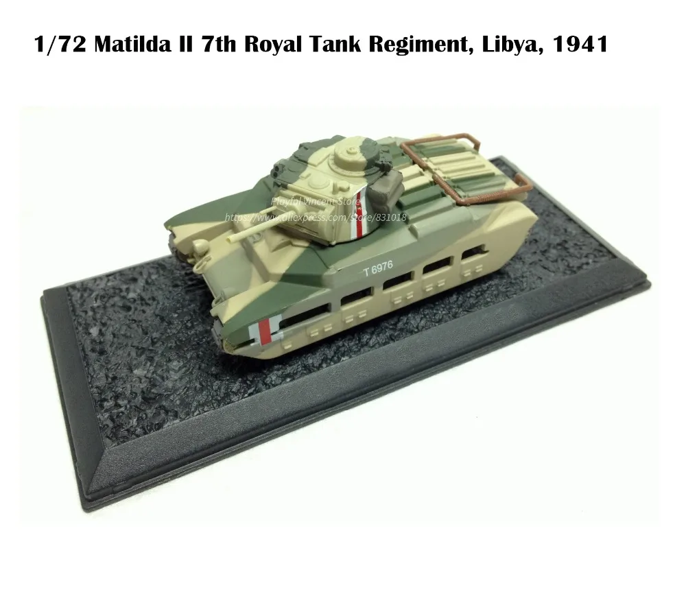 

rare 1/72 Matild II 7th Royal Tank Regiment Libya 1941 Finished alloy model Collection model