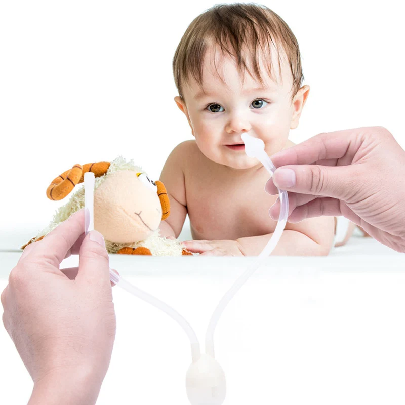 Baby Nasal Aspirator Safety Newborn Nose Cleaner Vacuum Suction Flu Protections Toddler Nasal Snot Nose Cleaner Aspirator BB3117 (1)