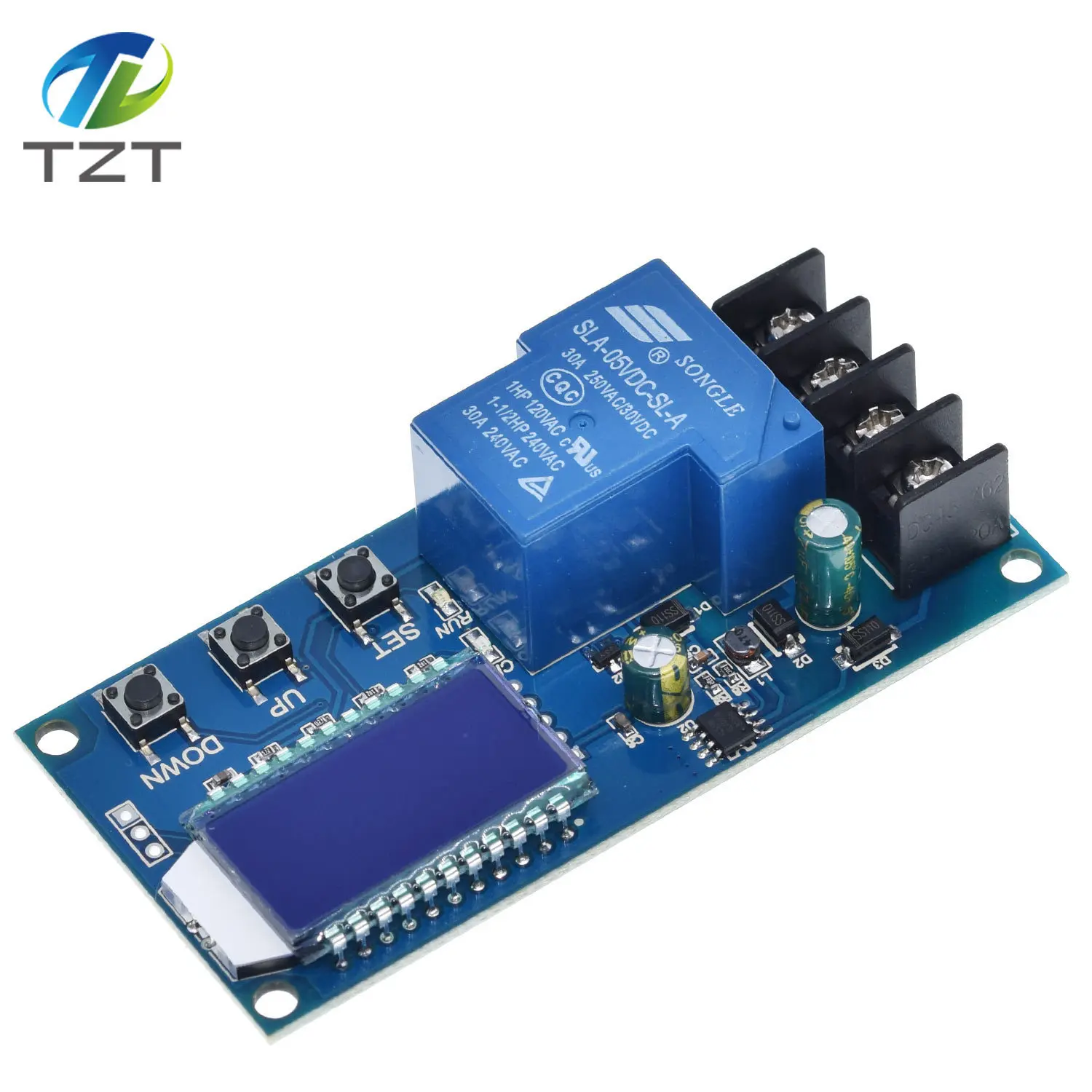 TZT DC 6-60 в 30A контроль зарядки аккумулятора модуль защиты платы зарядное устройство переключатель времени ЖК-дисплей XY-L30A