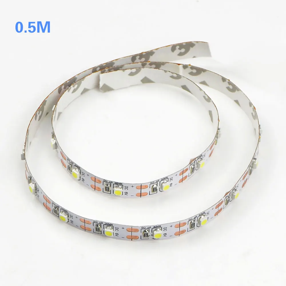 1х DC 5 в источник питания 3528 SMD светодиодный ленточный светильник 50 см 1 м 2 3 4 для ТВ