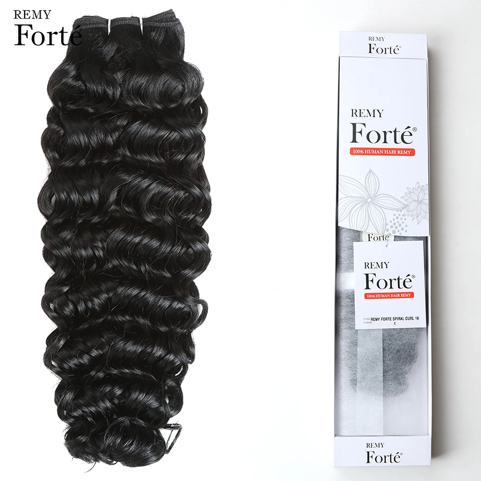 

Remy Forte Hair Extension Spiral Curly Bundles Virgin Hair 1/2# 115g Brazilian Hair Weave Bundles Hair Single Bundles Vendors