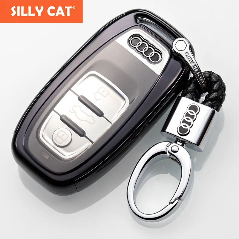 

Car key case bag protector for Audi A4 B8 fashion Car Key protector Bag for Audi Q5 A6 A7 A8 S7