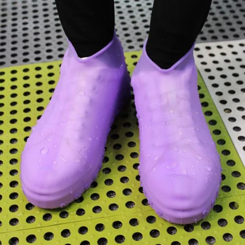 

New Arrival Waterproof Rain Shoes Cover Anti Slip Silicone Shoe Cover 8 Colors Optional Outdoor Rainy Reusable Shoes Accessories