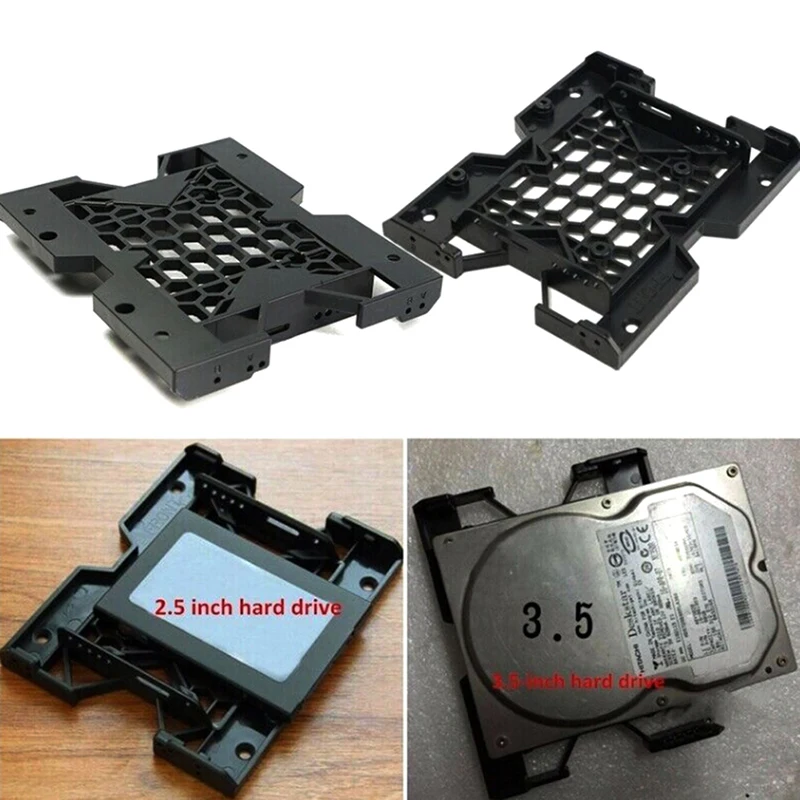 5.25" to 3.5" 2.5" SSD HDD Tray Caddy Case Adapter Cooling Fan Mounting Bracket 