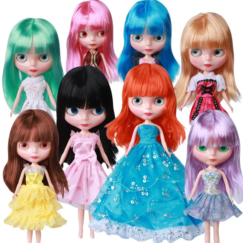 

Mini Blyth Doll Nude Doll Normal Bod And Joint Body BJD Dolls Type Fashion Cute Suitable Diy Makeup Set Ornaments Doll Model Toy