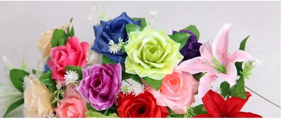

100PCSThe wedding road leads the archway flower lily single flower bud flower.