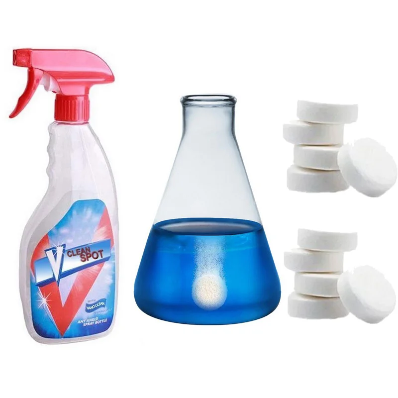 1-20PCs Multifunctional Effervescent Spray Cleaner Set WITHOUT BOTTLE Car Home Cleaning Dropshipping | Дом и сад