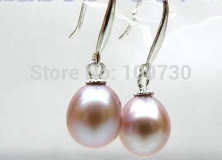 

ry00350 Genuine 910mm lavender pink perfect akoya pearl earring new