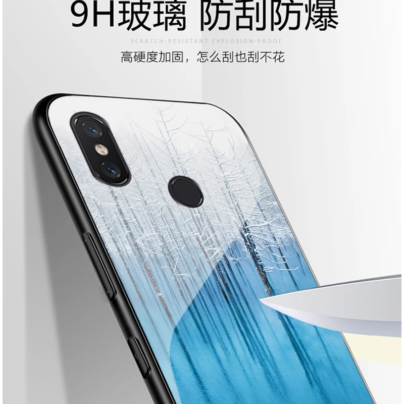 2 шт. чехол из закаленного стекла для Xiaomi mi max 3 Модный max3 чехлы телефонов