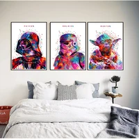 Star wars movie Coated paper Poster wall sticker Bar Cafe living room Wall stickers 42 30cm