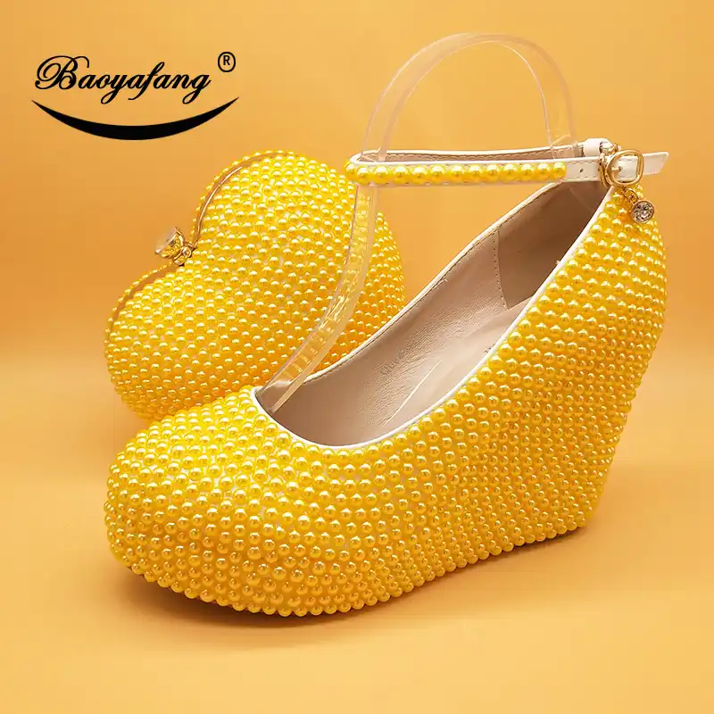 cream shoes and bag for wedding