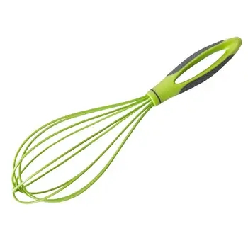 

10 Inches Hand Egg Mixer Silicone Balloon Whisk Milk Cream Frother Kitchen Utensils for Blending Stirring
