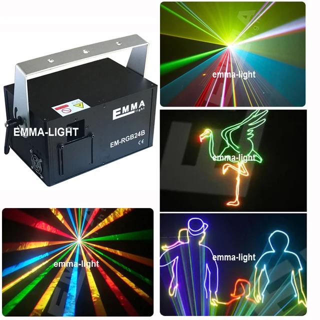 DHL RGB 1500mw 1.5W rgb full color animation laser Stage Lighting ilda ...