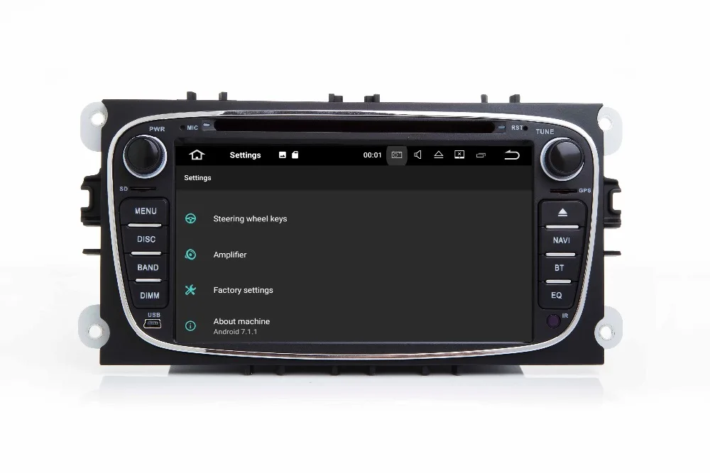 Flash Deal 7"HD 1024X600 Android 7.1 Car DVD GPS For Ford Mondeo C-max S max Galaxy Wifi 3G Bluetooth Radio RDS SD Free Map Camera+Car DVR 30