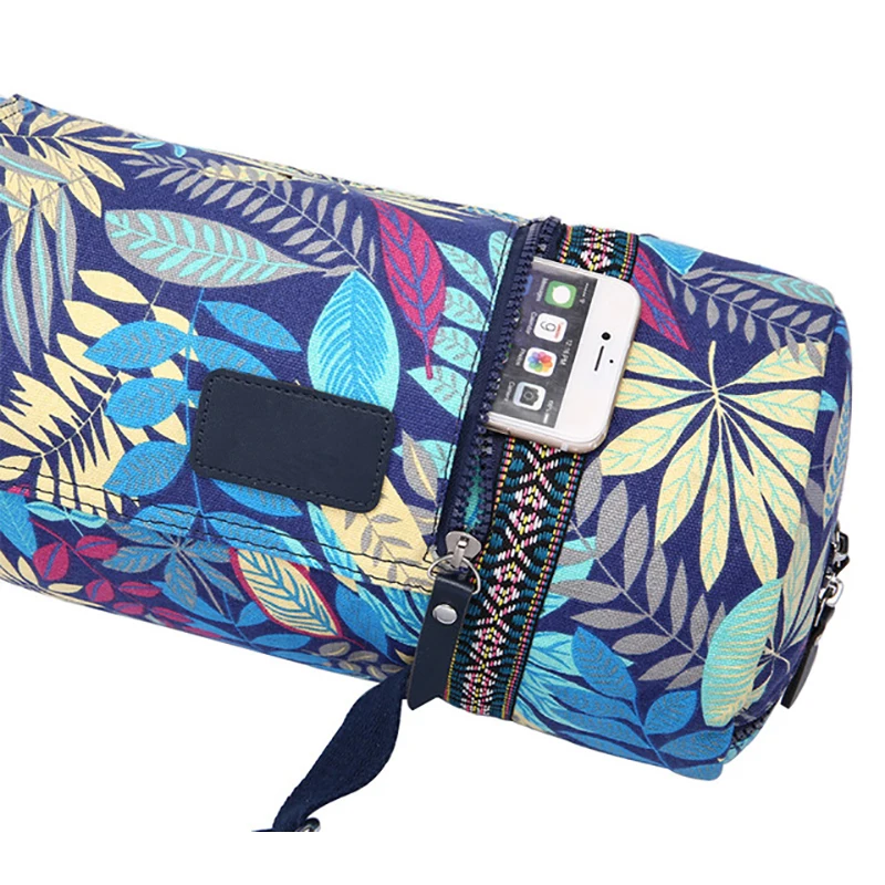71x17 cmYoga Mat Bag Carrier Durable Canvas Cotton Yoga Backpack Yoga Bag Carry Strap Drawstring Bags Pilates Mat Bag