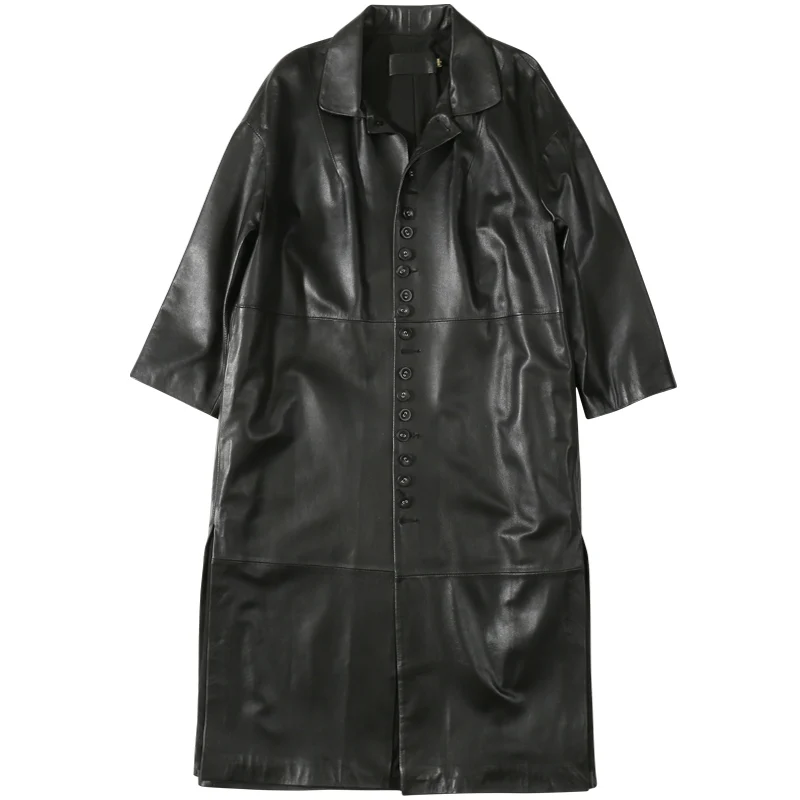 2019 Spring Version of The Lapel Large Size Sheepskin Windbreaker Jacket  jacket women  real leather jacket