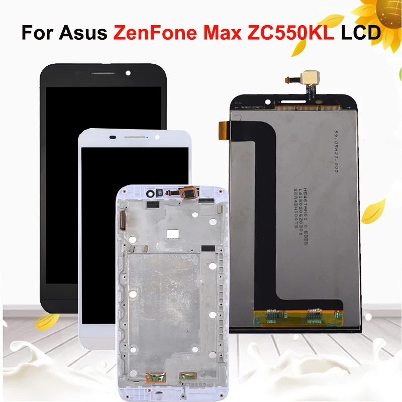 

5.5"Original LCD Display For Asus ZenFone Max ZC550KL Z010D LCD Display Full Touch Screen Digitizer Assembly with Frame