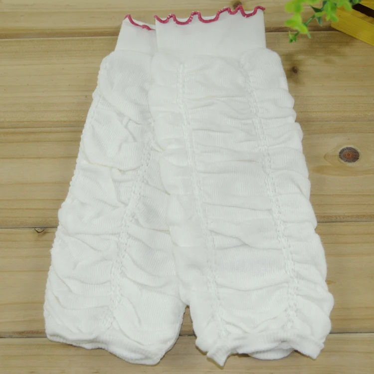 baby white ruffle leg warmer girls tutu Fold legwarmers children cotton