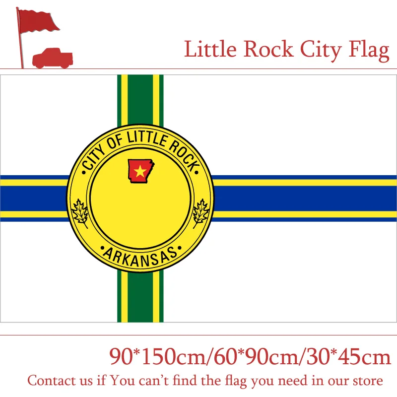 

Free shipping Little Rock City Flag 90*150cm 60*90cm Flag 30*45cm Car Flag Custom High-quality 3x5 Feet