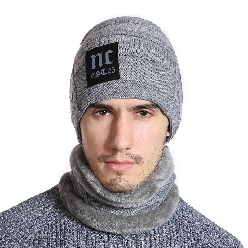 Высокое качество 2 шт. сапоги с мехом зимняя шапка шарф шапочка Для мужчин Для женщин шапки шерсть маска Gorras теплый Шапки для Для мужчин Skullies