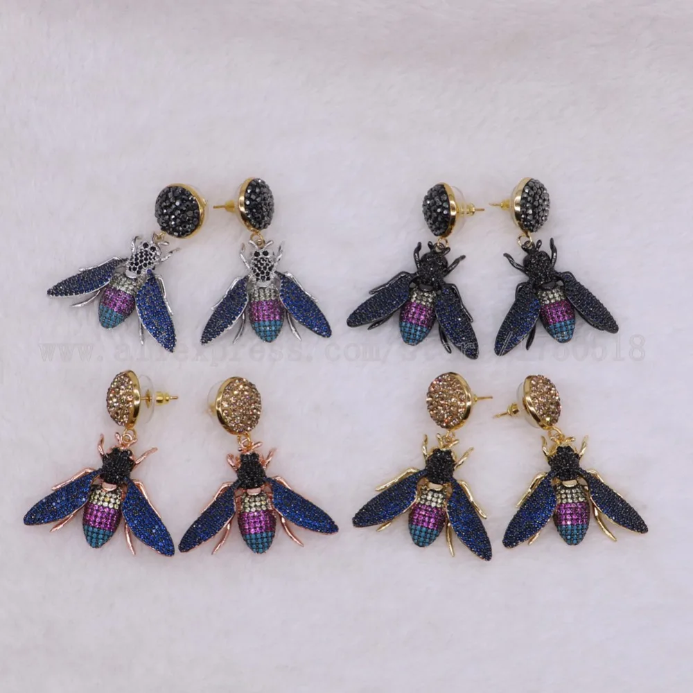 Buy Fashion Insects Bugs Bee earrings New Design High quality Gift for lady