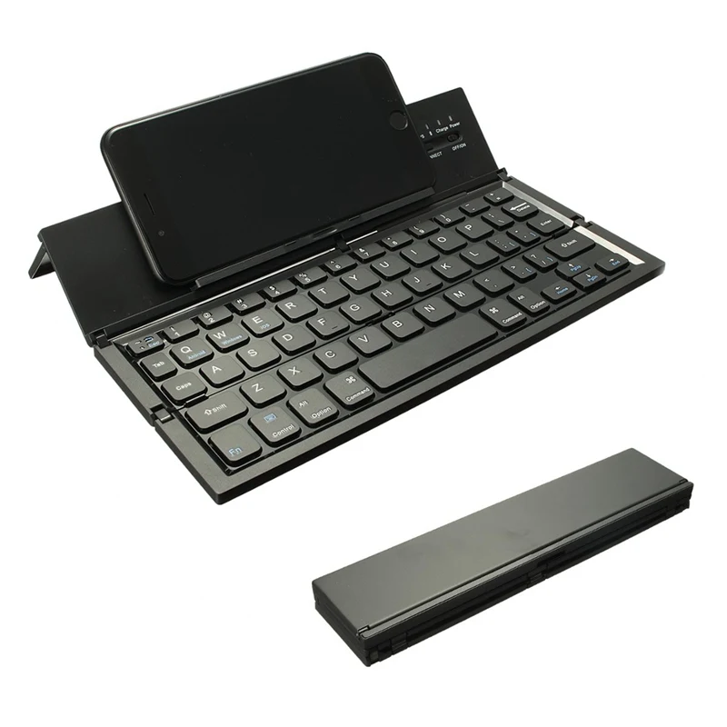 

Portable Wireless Keyboard Foldable Bluetooth Keyboard for Table PC Laptop Mini Keypad QWERTY Holder for IOS for Android Windows
