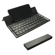 Portable Wireless Keyboard Foldable Bluetooth Keyboard for Table PC Laptop Mini Keypad QWERTY Holder for IOS for Android Windows