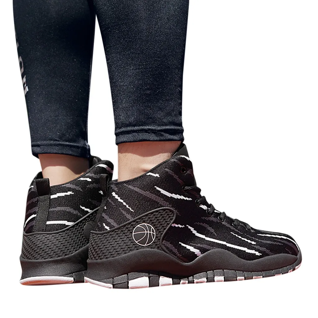 Мужская обувь повседневные мужские баскетбольные кроссовки модные спортивные кроссовки мужские высокие дышащие сетчатые спортивные кроссовки Harajuku