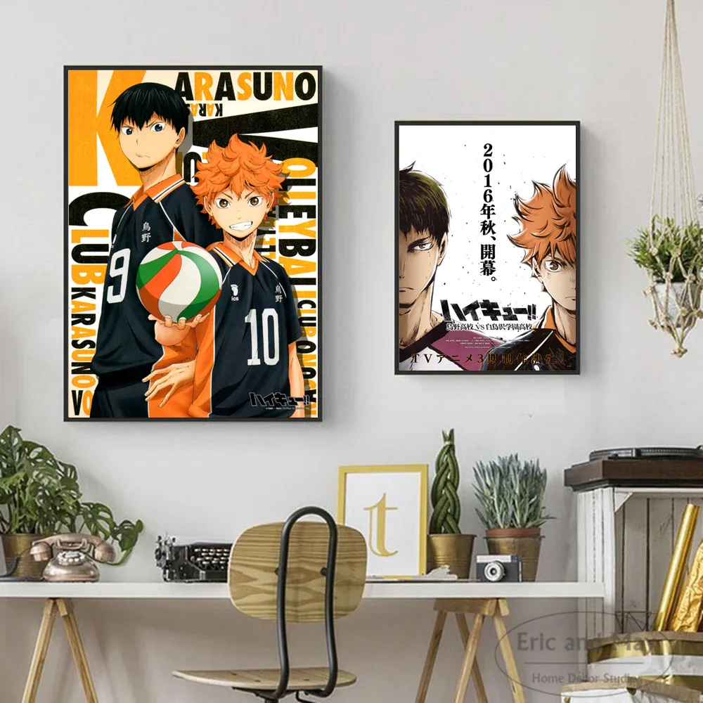 Haikyuu аниме полные персонажи холст Художественная печать живопись Современная Настенная картина домашний Декор Спальня Декоративные плакаты без рамки