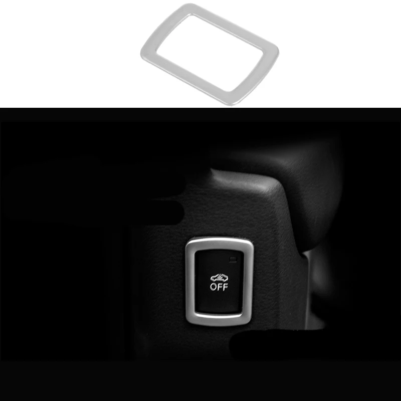 Stainelss Steel Children Safe Lock Button Frame Cover Trim For Audi A6