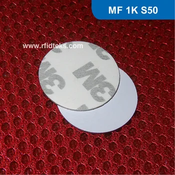 

Dia 20mm RFID Tag RFID PVC Token with 3M Sticker rfid coin tags,disc tags RFID PVC tag 13.56MHz with M1 S50 Chip