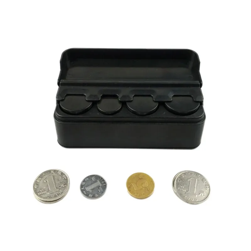 Car Coin Holder Case Storage Box Container Dispenser Organizer (for Euro Coins) Case Loose