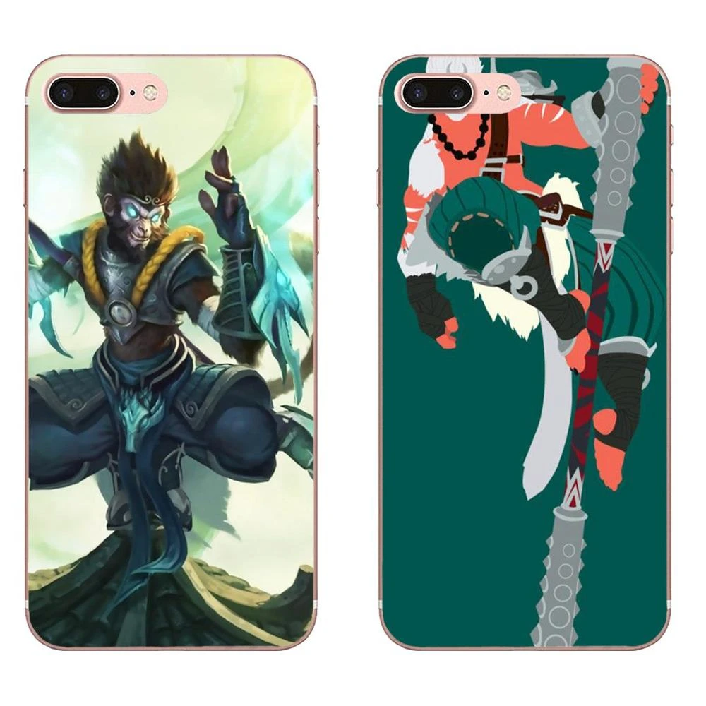 Lovely Lol Jungle Wukong For Samsung Galaxy Note 5 8 9 S3 S4 S5 S6 S7 S8 S9 S10 Mini Edge Plus Lite Half Wrapped Cases Aliexpress