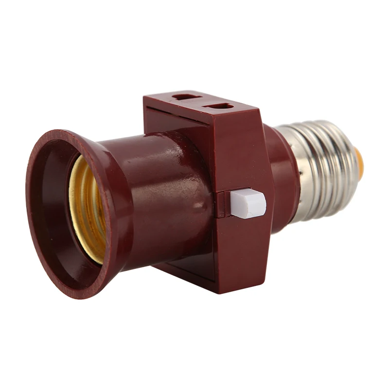 Универсальный E27 Цоколи патрон лампы с разъемом переключатель преобразования винт гнездо Цоколи адаптер