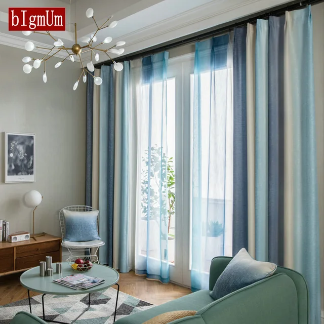 Striped Blackout Curtains For Living Room Rainbow Colorful Children Striped Blackout Curtains For Living Room Rainbow Colorful Children Bedroom Sheer Curtain Kid Window Cortinas Panel Fabric Blind