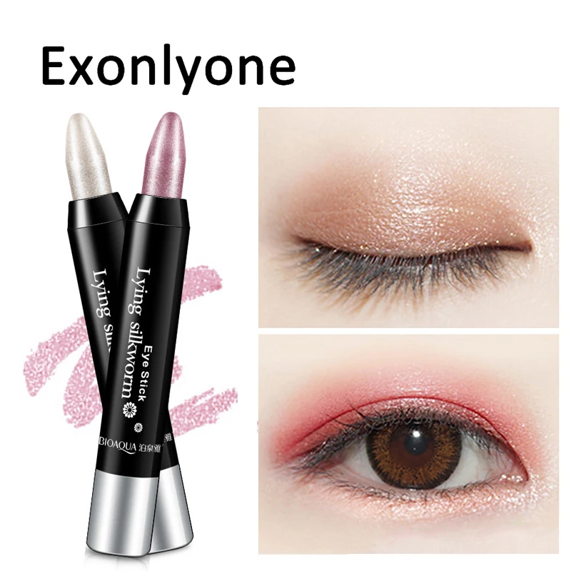 10 Colors Eyeshadow palette Shadow Stick Shimmer Palette Eye Cream Pen paleta de sombra maquiagem MZ101-5 | - Цена: 