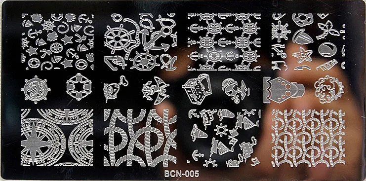 Mezerdoo молния Поцелуй Дизайн маникюрный шаблон ногтей штамповки пластины изображения диск передачи печати штамповки Рождество DIY инструменты для ногтей - Цвет: BCN005
