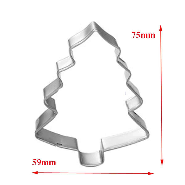 1pcs Patisserie Christmas Decor Tree Snowflake Cookie Cutter Sugarcraft Fondant Cake Tools Biscuit Mould