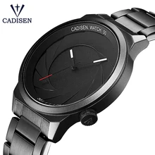 CADISEN Rubber Strap Luxury Brand Women Men Unisex Waterproof Fashion Casual Wristwatches Quartz Unique Creative Sports
