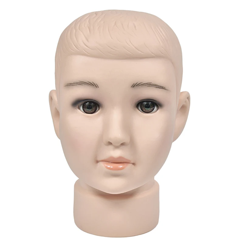 1pc Child Mannequin Heads Mannequin Boy Plastic Children Manikin Doll For Hat Display