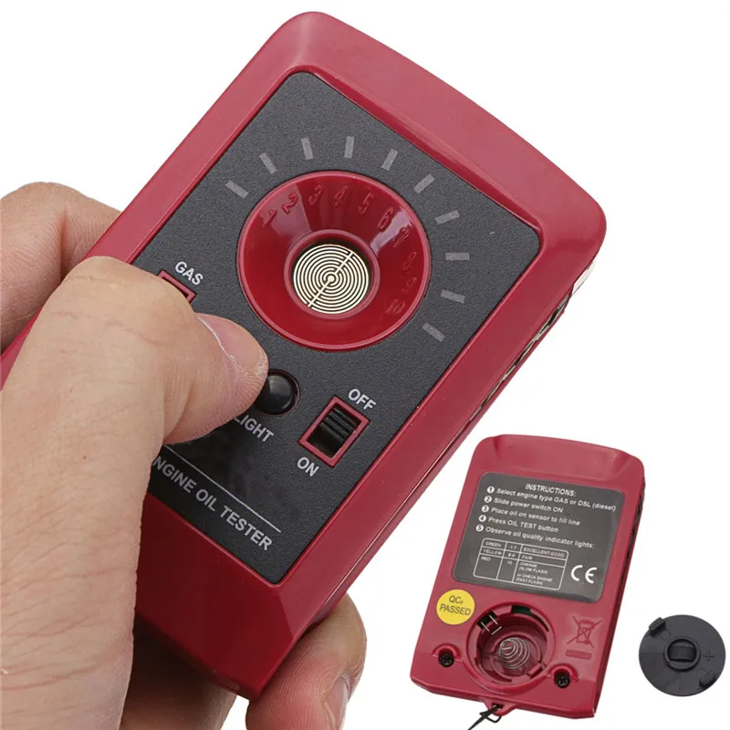 

Portable Digital Oil Tester Motor Engine Oil Quality Detector Gas Derv Fluid Analyzer