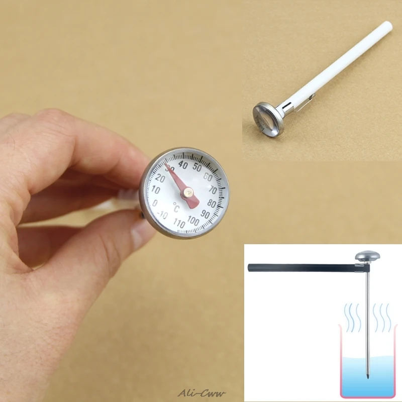 

Food liquid Milk Bottle Thermometer Water Meter Oil Temperature Gauge 2 Colors