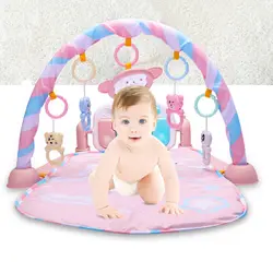 FBIL-Baby коврик для ребенка GymToys 0-12 месяцев мягкое освещение музыкальные погремушки игрушки для младенец Play Piano Gym