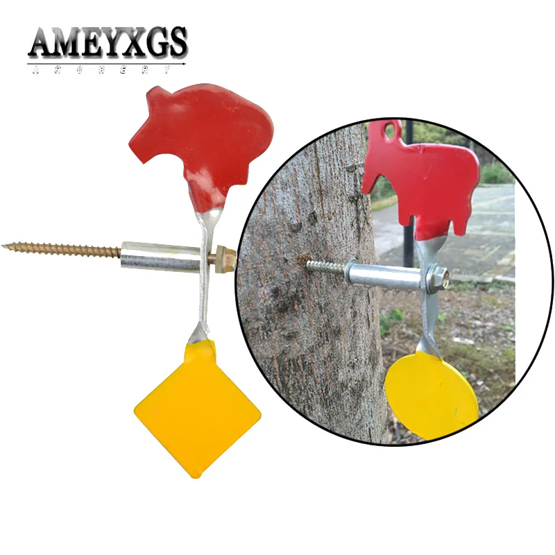 1pc Portable Slingshot Target Shooting Catapult Sports Hanging Animal