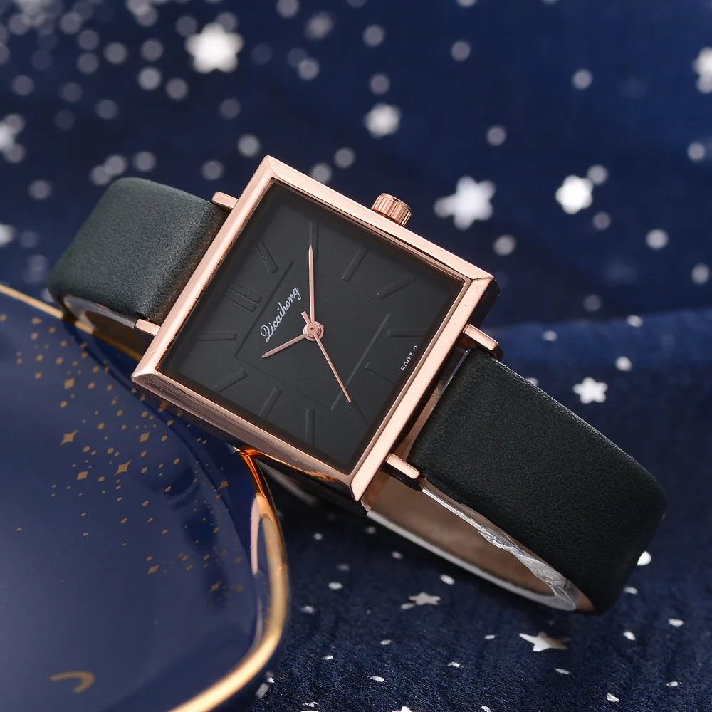 Leecnuo женские минималистичные часы, современные квадратные кварцевые наручные часы, женские модные часы, роскошные Брендовые Часы-браслет