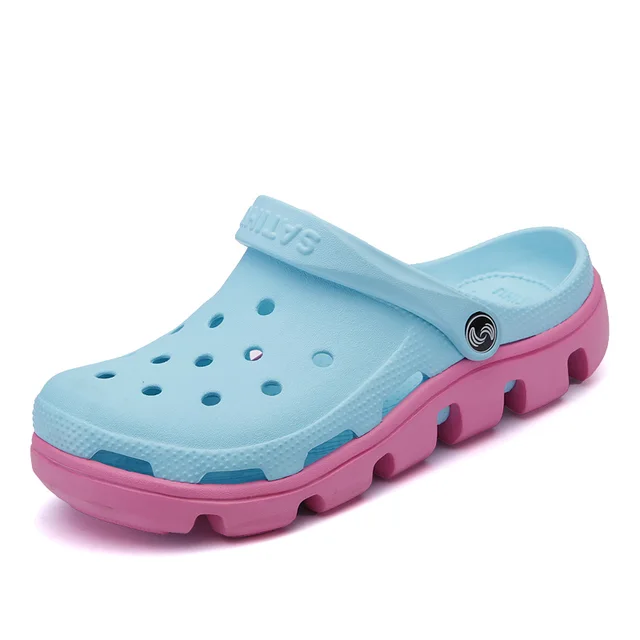 New Womens Clogs Slippers Women Hole Slippers Mules Clogs Platform