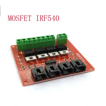 

Four Channel 4 Route MOSFET Button IRF540 V4.0+ MOSFET Switch Module For Uno